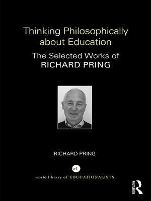 cover image of Thinking Philosophically about Education